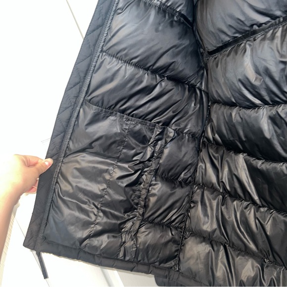 Hollister Black Hooded Puffer Jacket with Arm Logo Men’s Size: XL - Picture 6 of 8